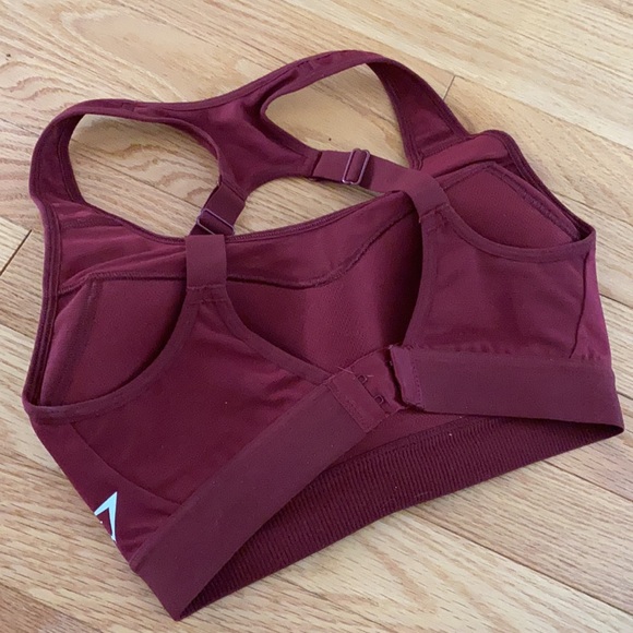 Gymshark Red High Impact Mesh Sports Bra - Picture 3 of 4
